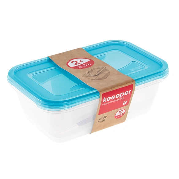 Frischhaltedosen-Set »Fredo Fresh«, 2x3,3L rechteckig fresh blue