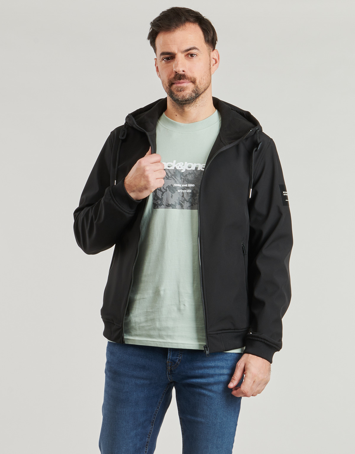 Jack & Jones - JJEBASIC SOFTSHEL - Black