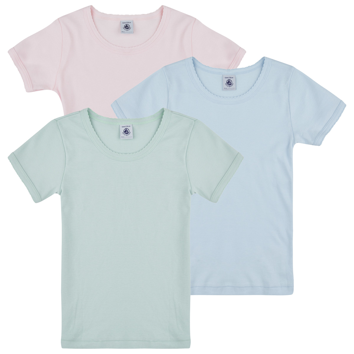 Petit Bateau - 3 TEE SHIRTS MC - Multicolour