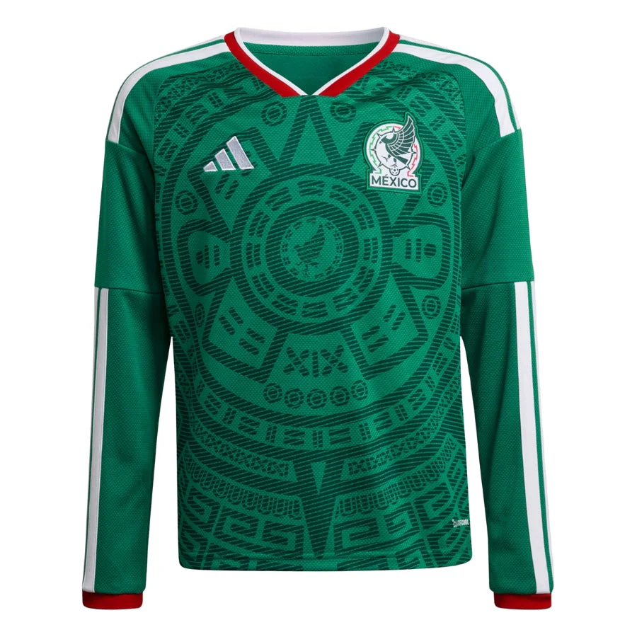 Kids kit Mexico Home Fan Jersey Long Sleeve Shirt 2026 World Cup