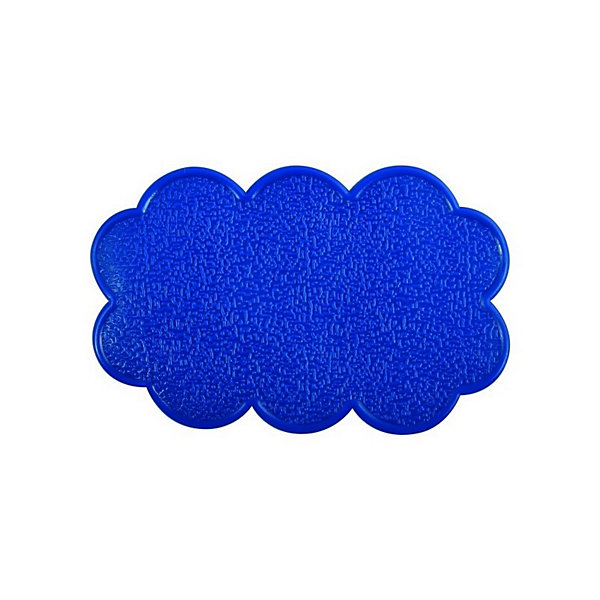 Lot de 4 Tapis antiderapants de douche ou baignoire PVC NUAGES 14,5x9cm Bleu Marine MSV