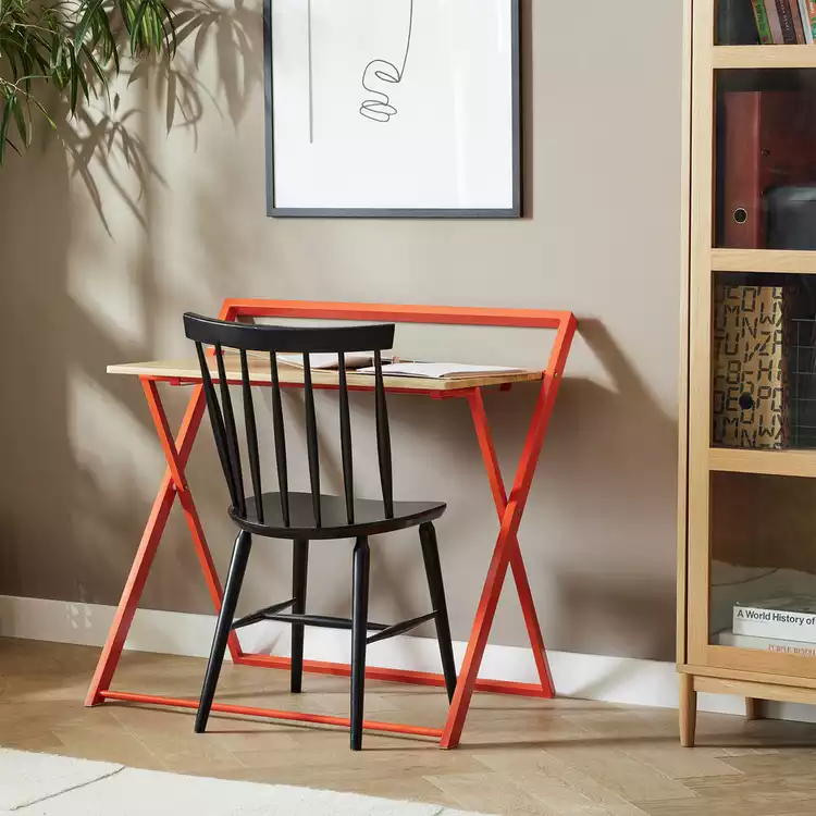 Habitat Compact Folding Office Desk - Red
