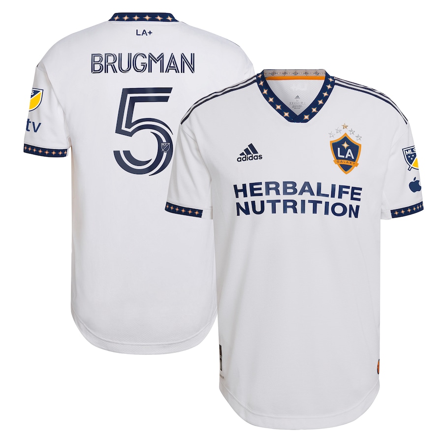 Gastón Brugman LA Galaxy adidas 2023 City of Dreams Kit Authentic Jersey - White