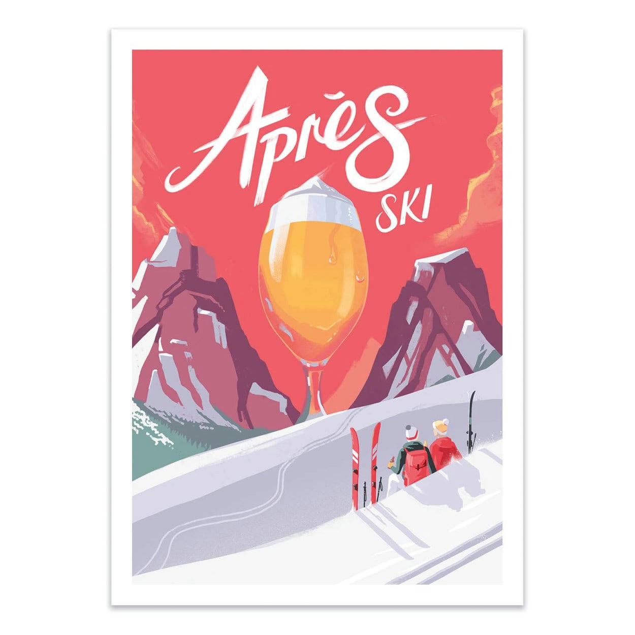 MARK HARRISON - APRÈS SKI - MARK HARRISON - Affiche d'art 50 x 70 cm