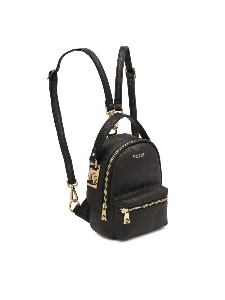 Small black backpack 2in1
