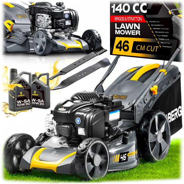 Kosiarka spalinowa Humberg HM-604 z napędem 46cm Briggs&Stratton 140cc olej