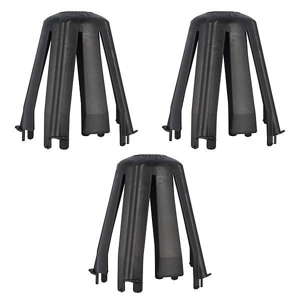 Capot de protection pour spot encastrés SpotClip-II HellermannTyton noir vendu par 3 pièces
