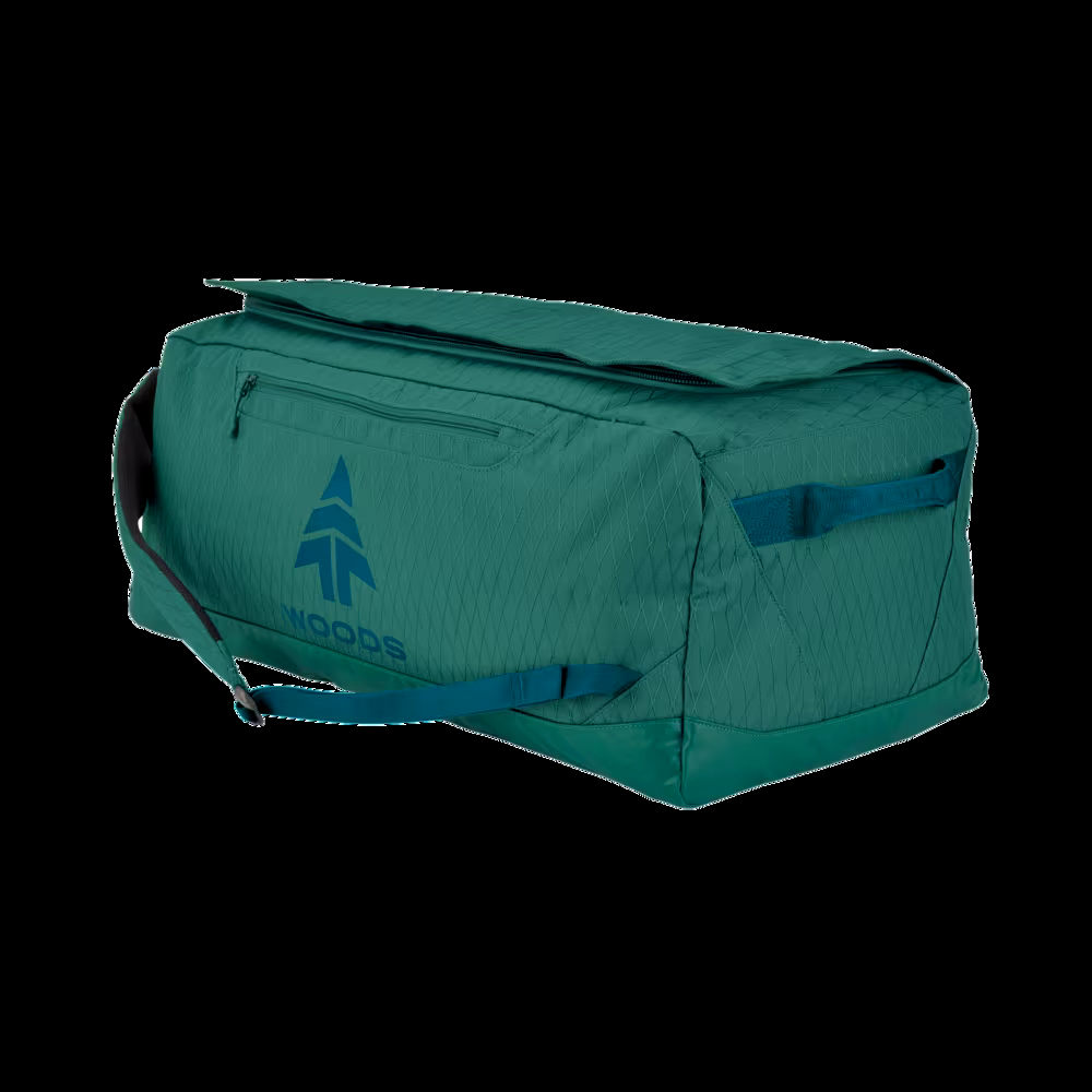Woods Roam Lightweight Weekender Overnight Travel Duffle Bag w/ Backpack Straps, 90-L