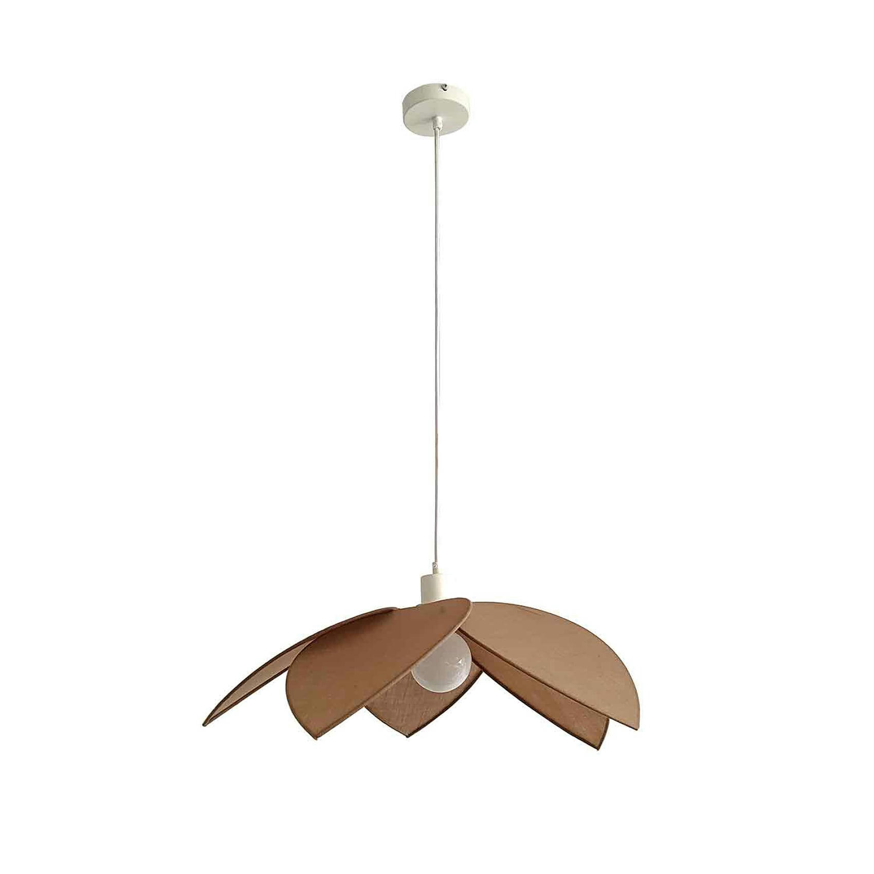 - Suspension pétales de fleur coton taupe 58 cm