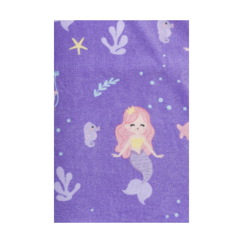 Strandponcho kids zeemeermin - multikleur - 60x110 cm