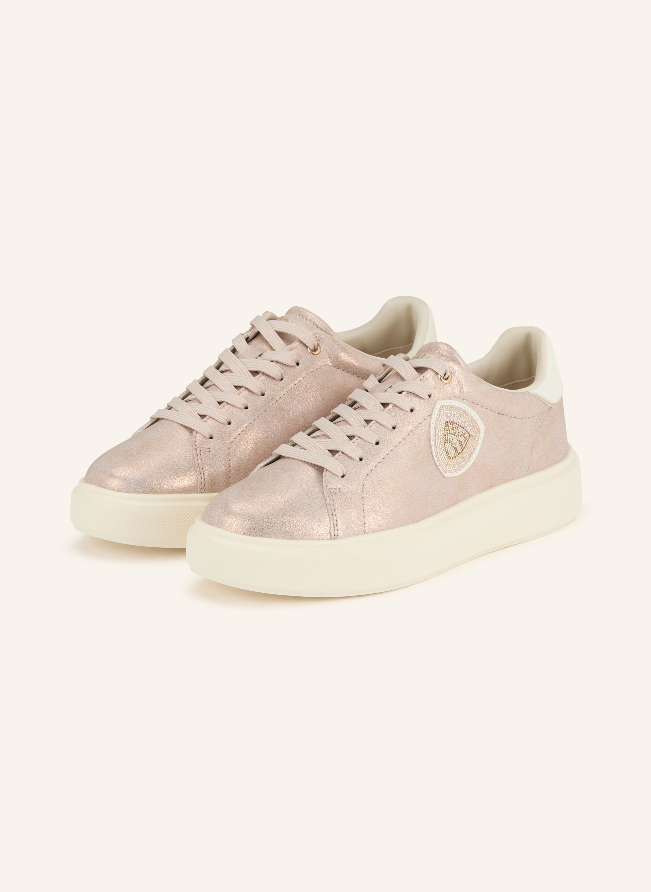 Blauer Sneaker VENUS mit Schmucksteinen