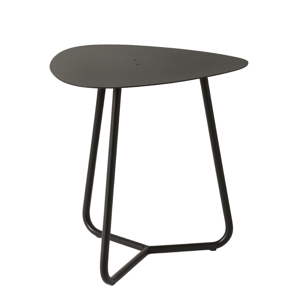 Stolik Kawowy Metalowy, Design, Czarny TRÓJKĄT