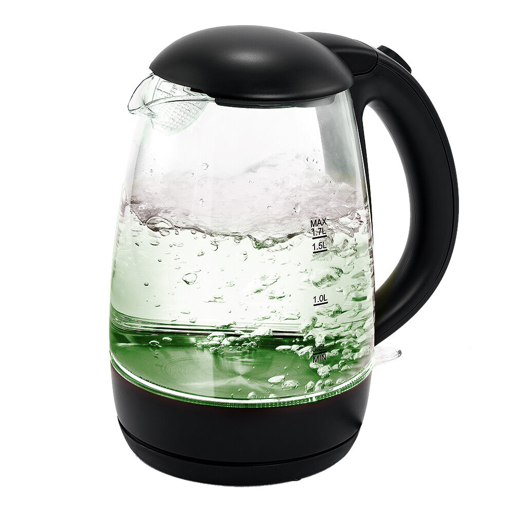 Bouilloire LED sans fil couleurs variables Homday en verre 1,7L
