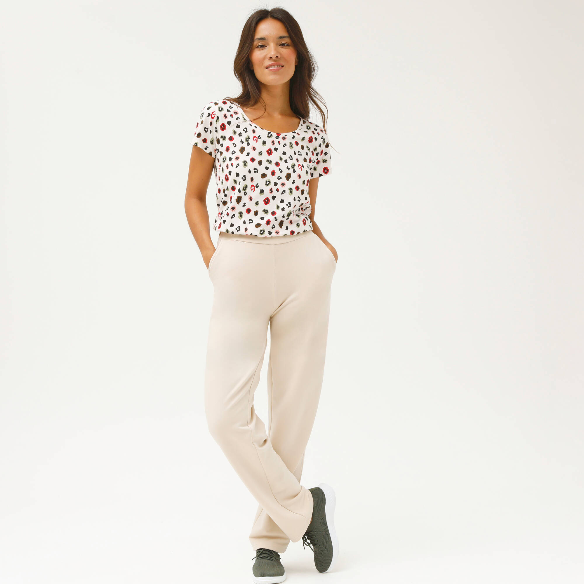 Tee-shirt manches courtes, imprimé peau de b&ecirc;te