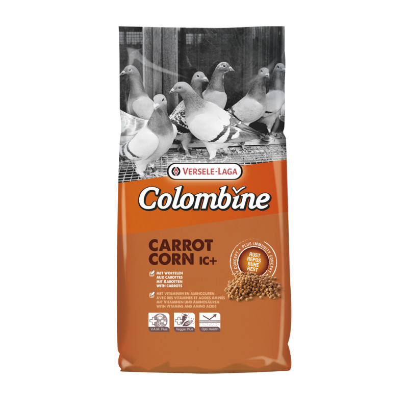 Granulé extrudé aux carottes pour pigeon Carrot Corn I.C.  10 kg