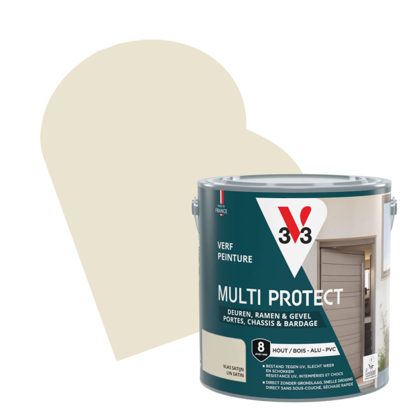 Laque Multi Protect lin satiné 2,5 L V33
