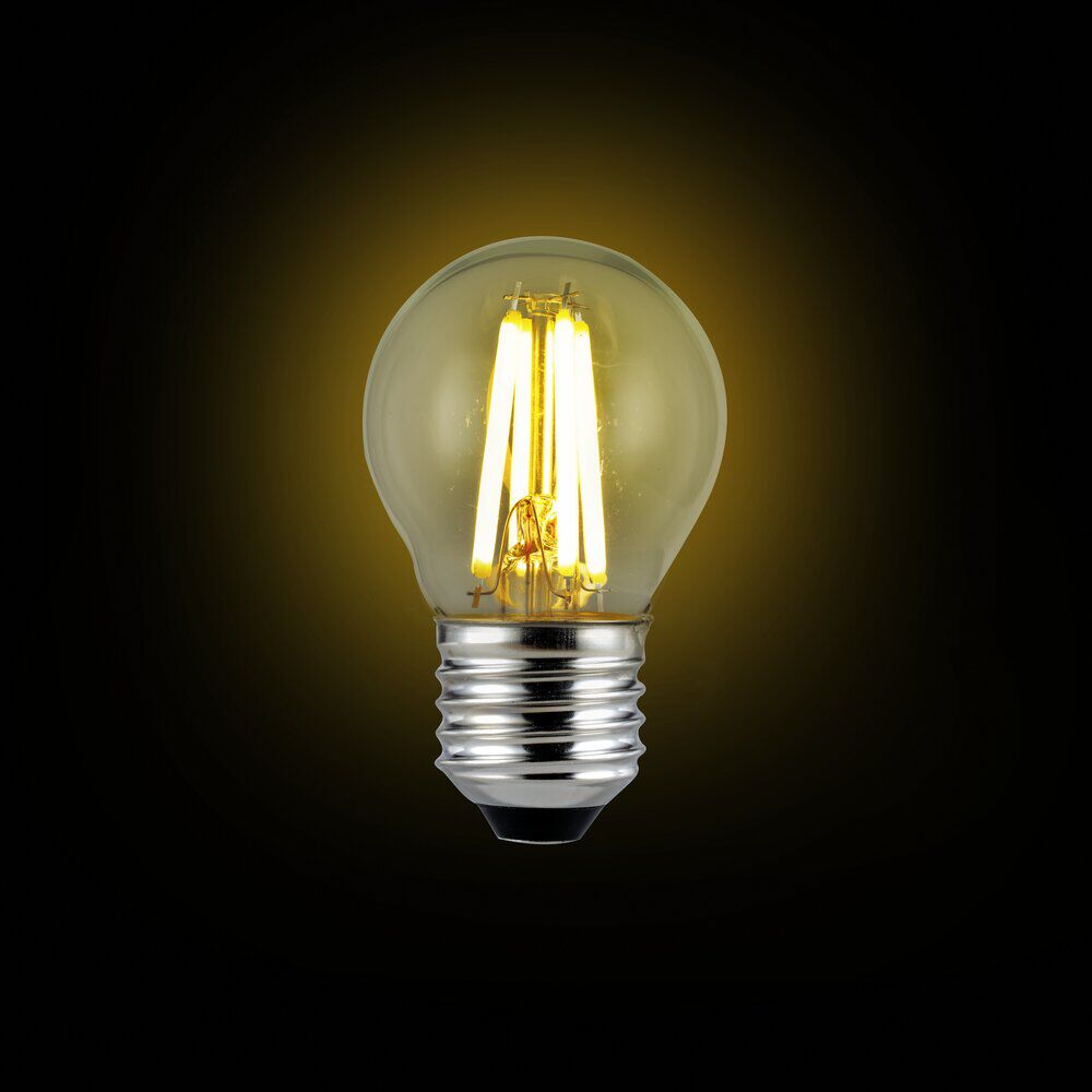 Ampoule LED filament E27 470lm 2,2W=40W blanc chaud x3