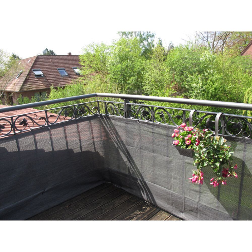 BALKONGBESKYTTELSE VIDEX TOP-DESIGN ANTRASITT 90X500CM