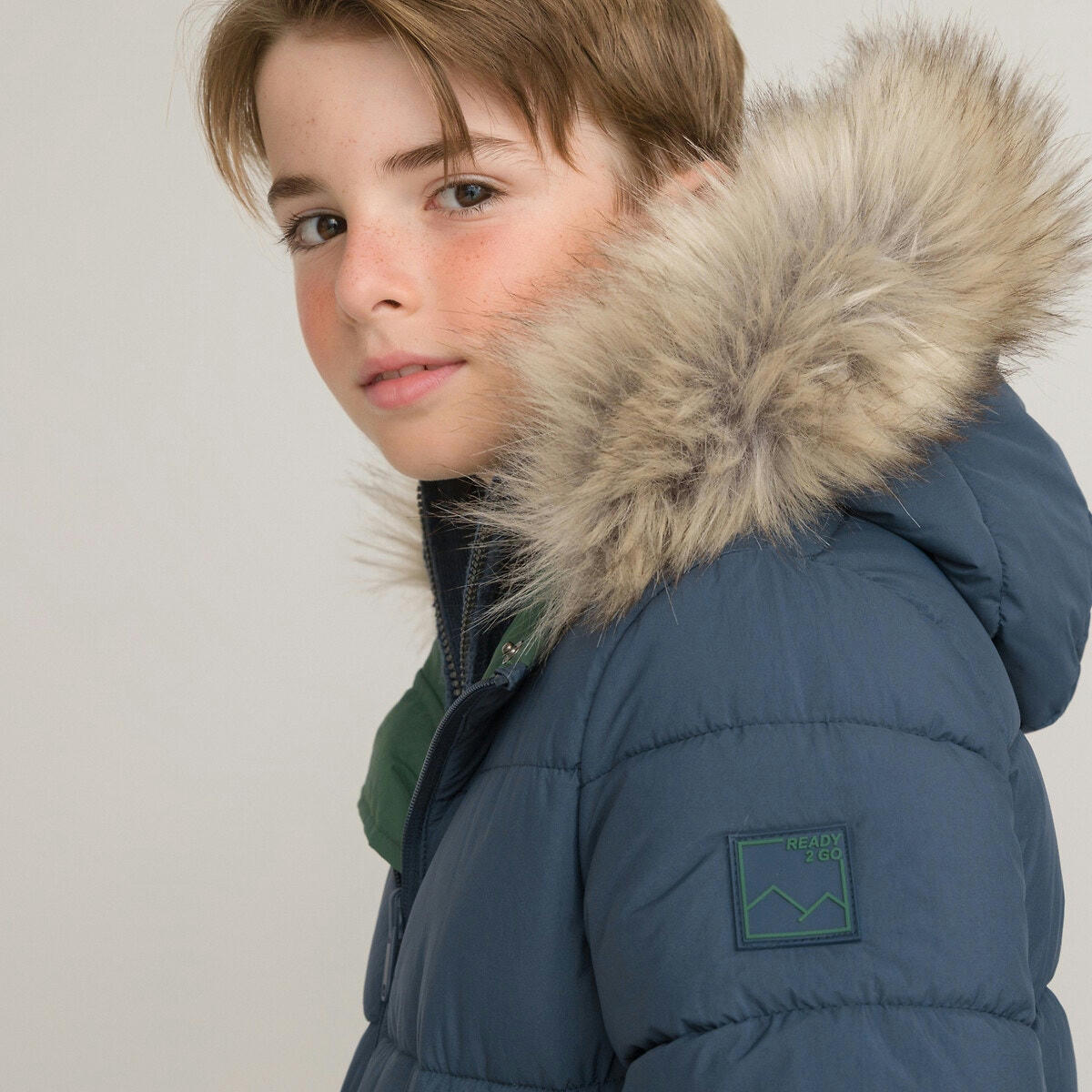 Parka Signature chaude à capuche réversible