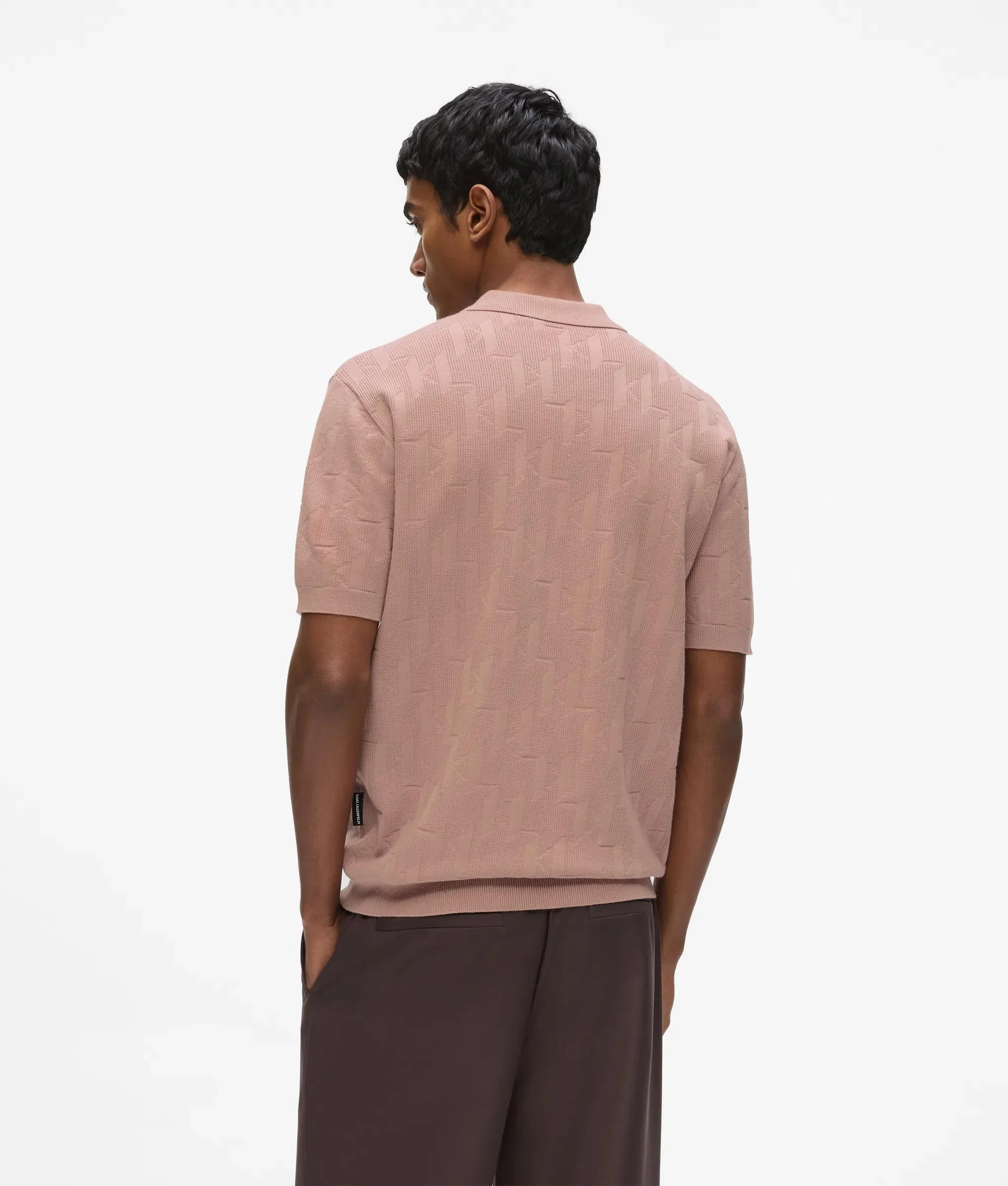 Polo zippé monogram