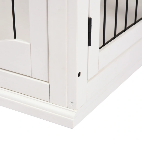 Hundekäfig, BxHxT: 81 x 66 x 58,5 cm, MDF/Eisen