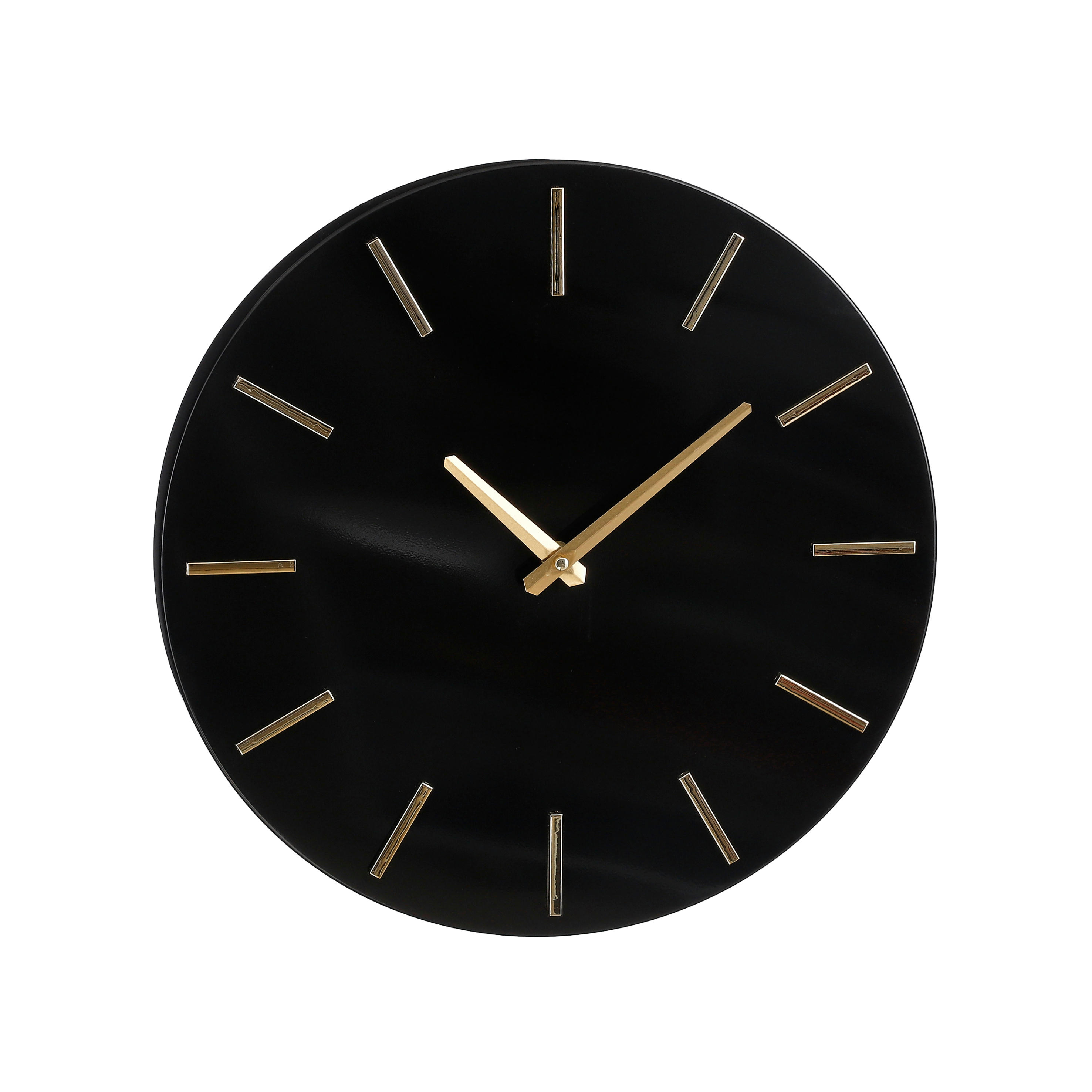 BRIXEN - Horloge en aluminium noir D35,5