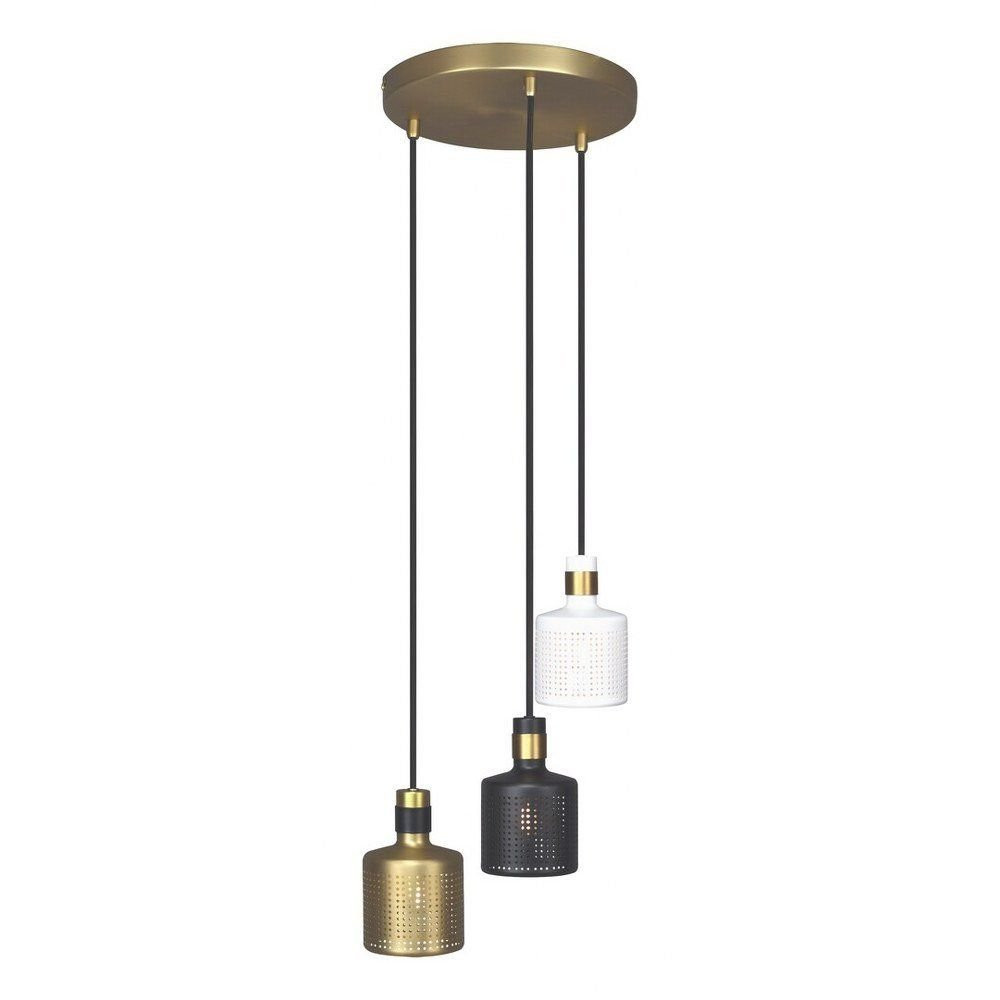 Lampa wisząca złoto-biała-czarna-złota Alberta 3xE27x9W Rabalux