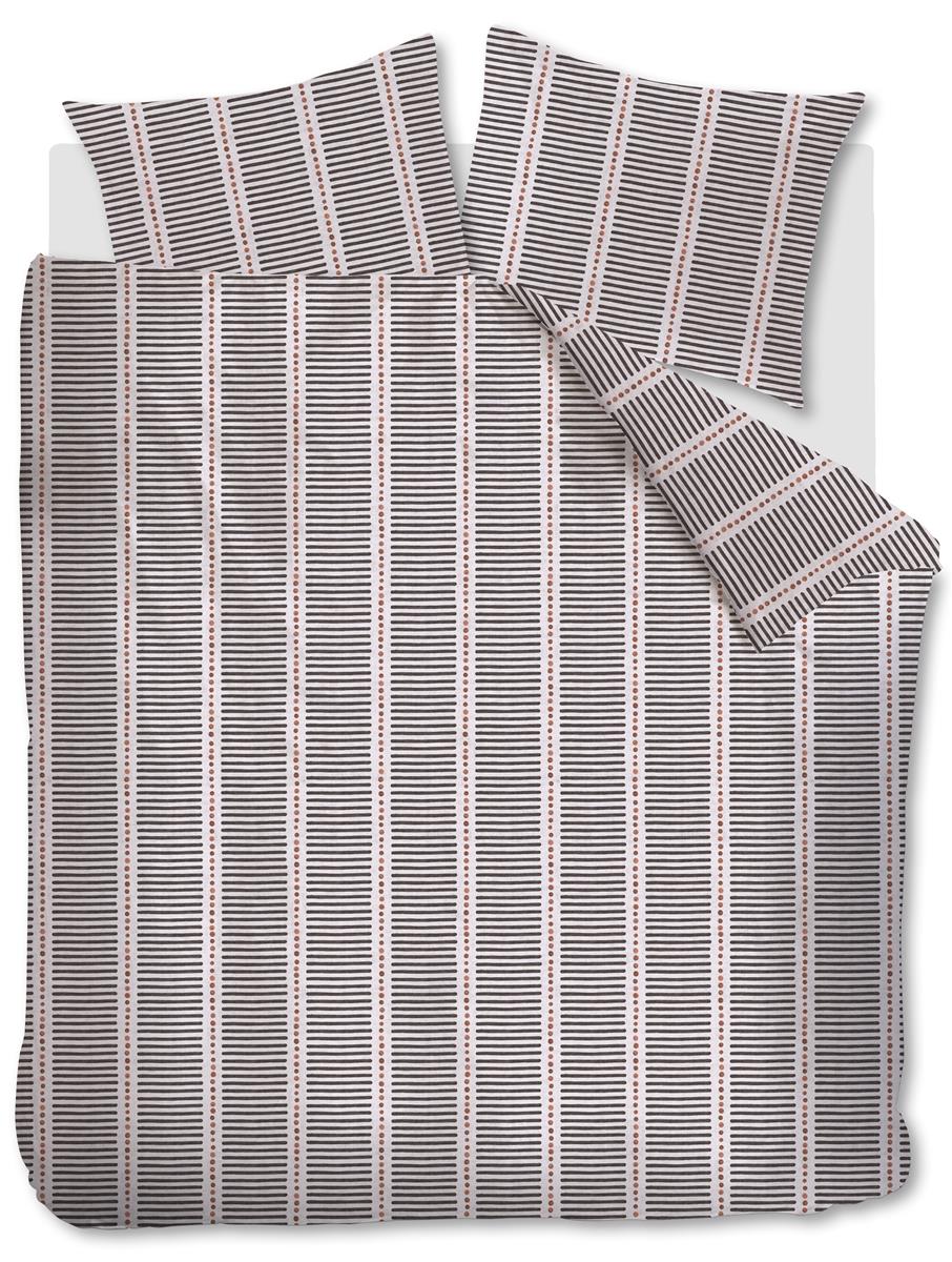 vtwonen Stip and Stripe dekbedovertrek - Lits-jumeaux - 240x200/220 cm - Blush