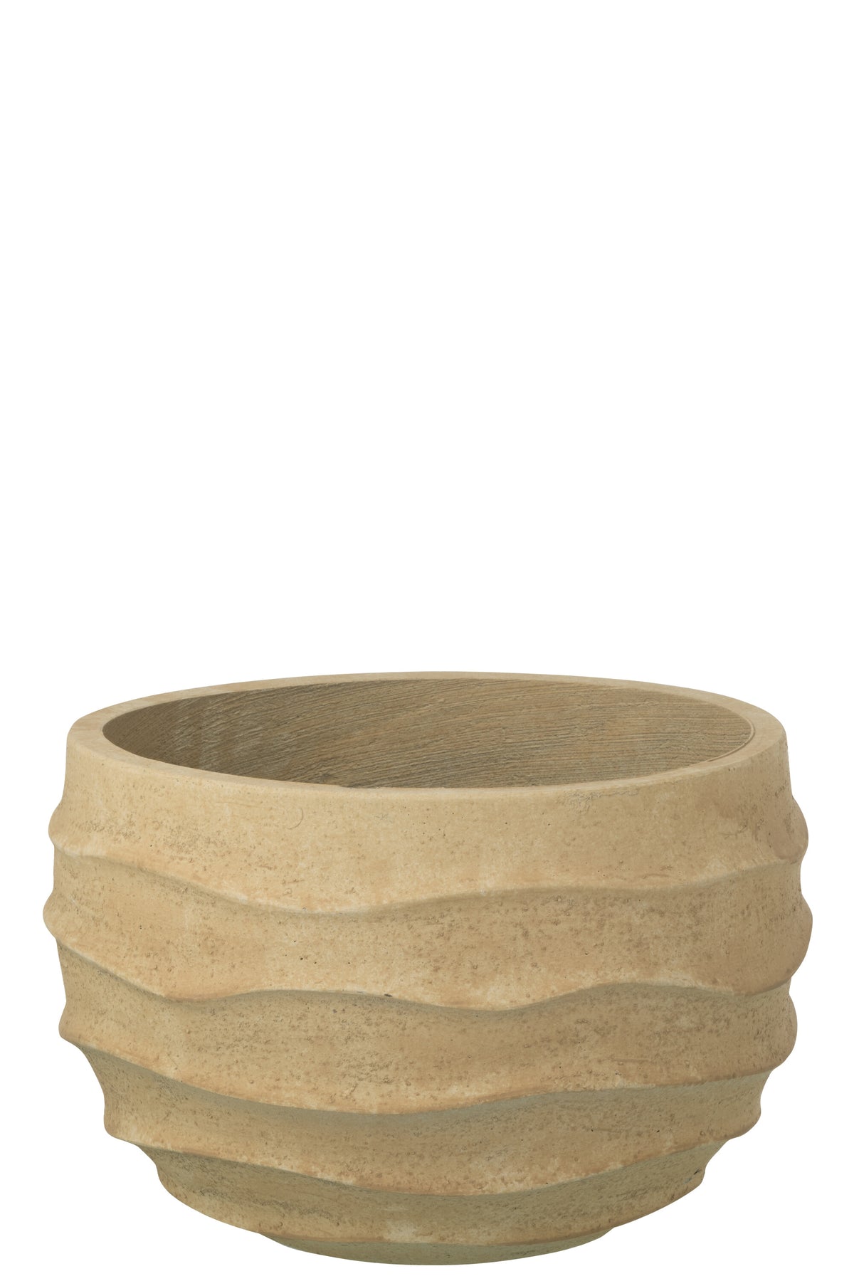 J-Line bloempot Golf   Buiten zand - steen - beige - small