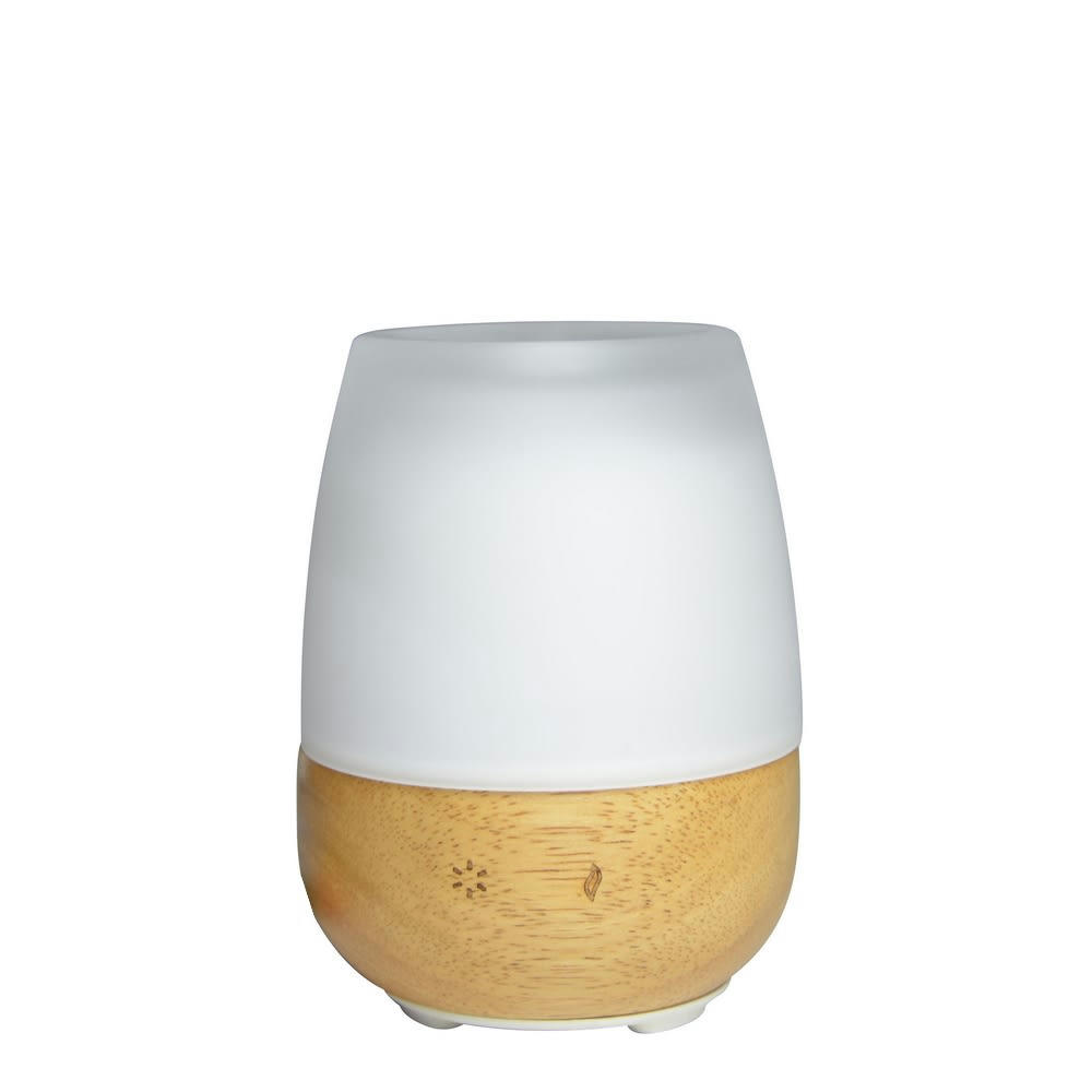 JOLISIA - Diffuseur d'huiles essentielles ultrasonique verre et bois Jolisia