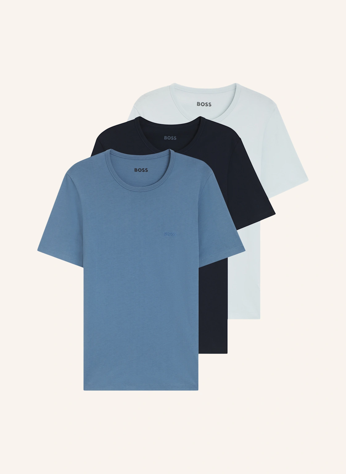 BOSS 3Er-Pack T-Shirts TSHIRTRN 3P CLASSIC Regular Fit