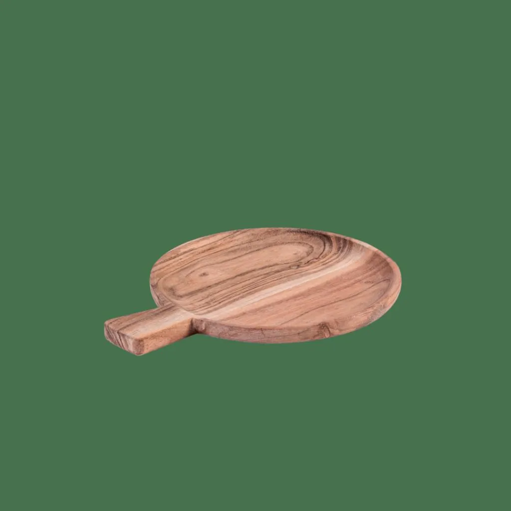 Plats À Servir^CASA ACACIA CHIC Assiette Avec Manche Naturel