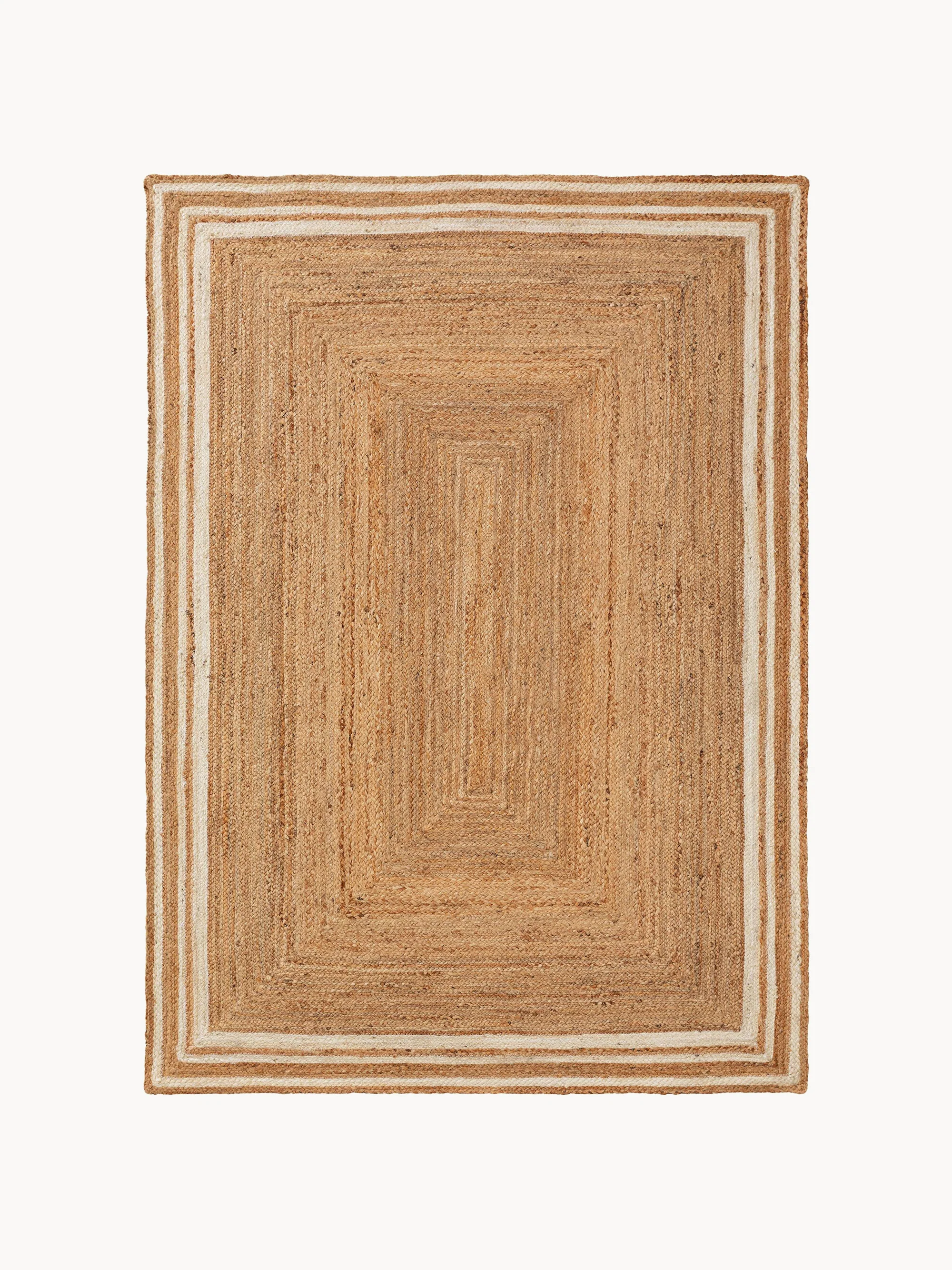 Handgewebter Jute-Teppich Jutta