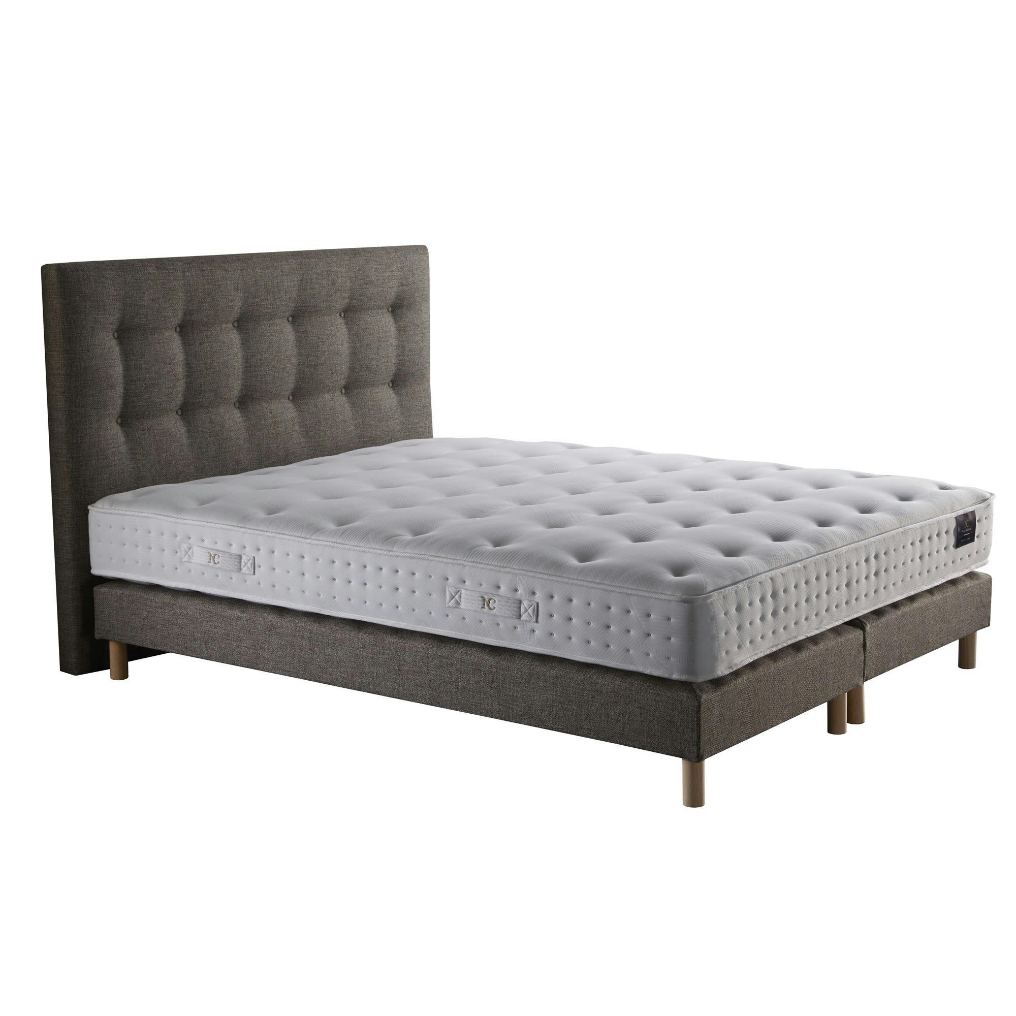 CIEL - Ensemble tête de lit Matelas mousse Orbis recyclé sommier 180x200