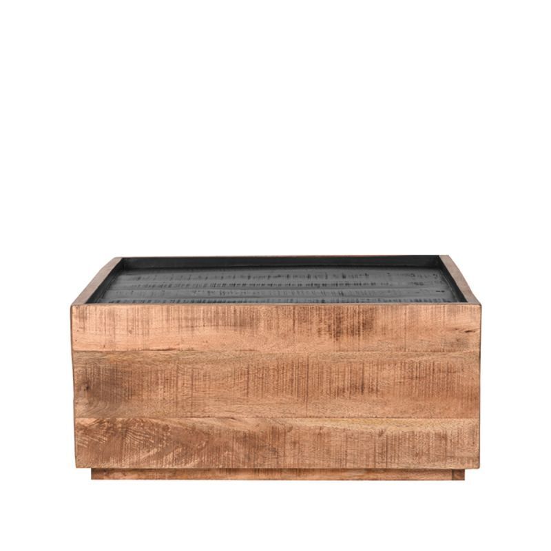 LABEL51 Salontafel Noble - Zwart Mangohout - 80x80x37cm