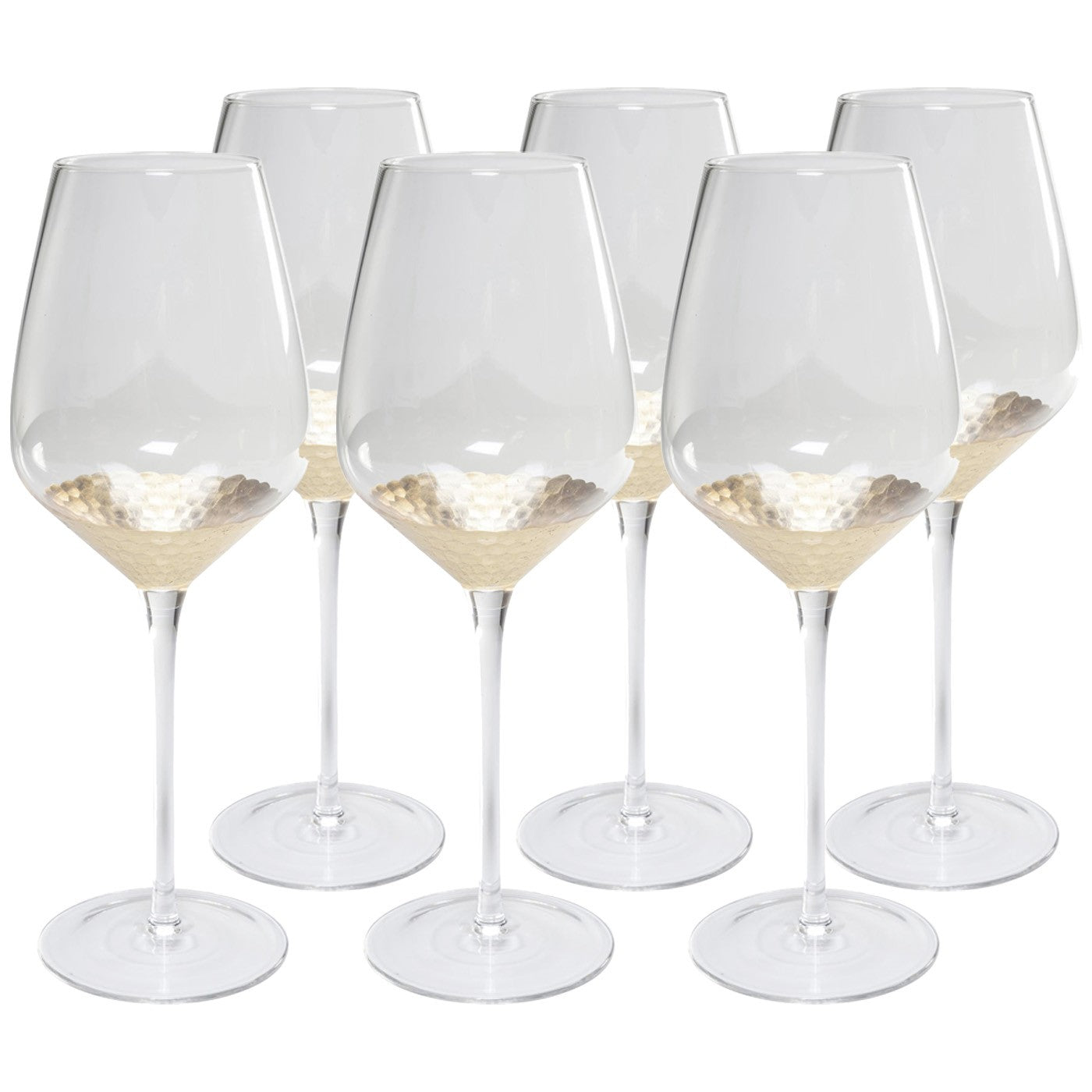 Wijnglazen Rode Gobi (6 set) Kare Design
