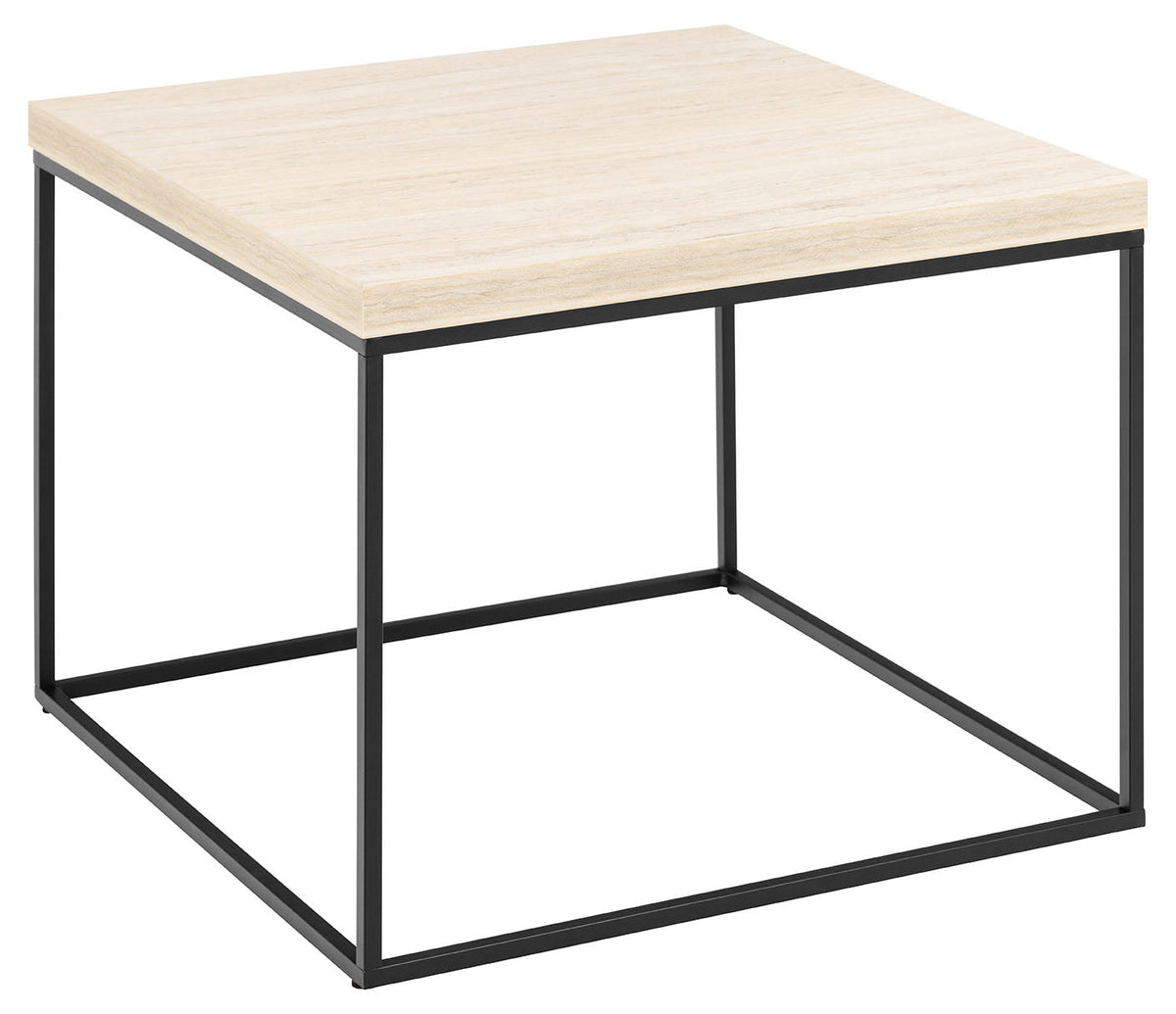 BRAM Salontafel Jolyn - 60 x 60cm - Beige Marmer Look