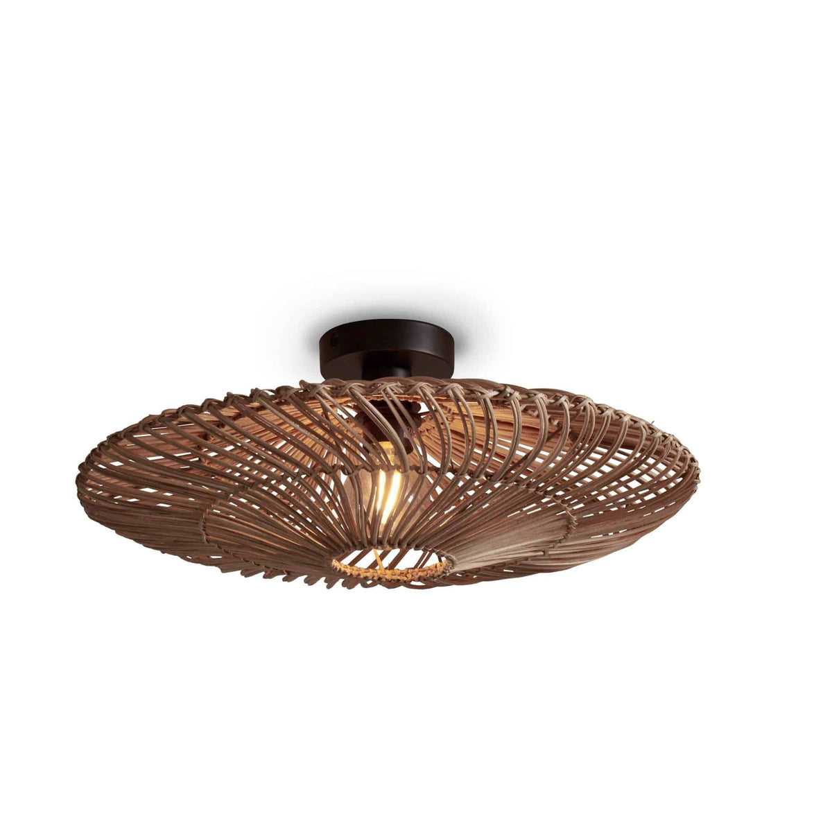 GOOD&MOJO plafonnière Zanzibar - bruin - Ø55cm