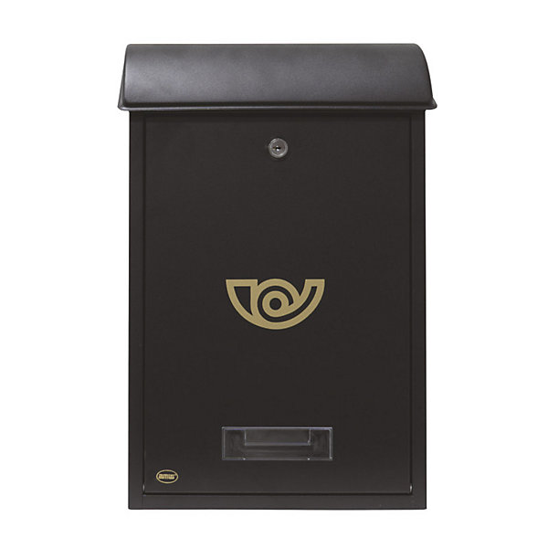AMIG - Boîte aux lettres2 - 400 x 250 x 100 mm - Acier - Noir