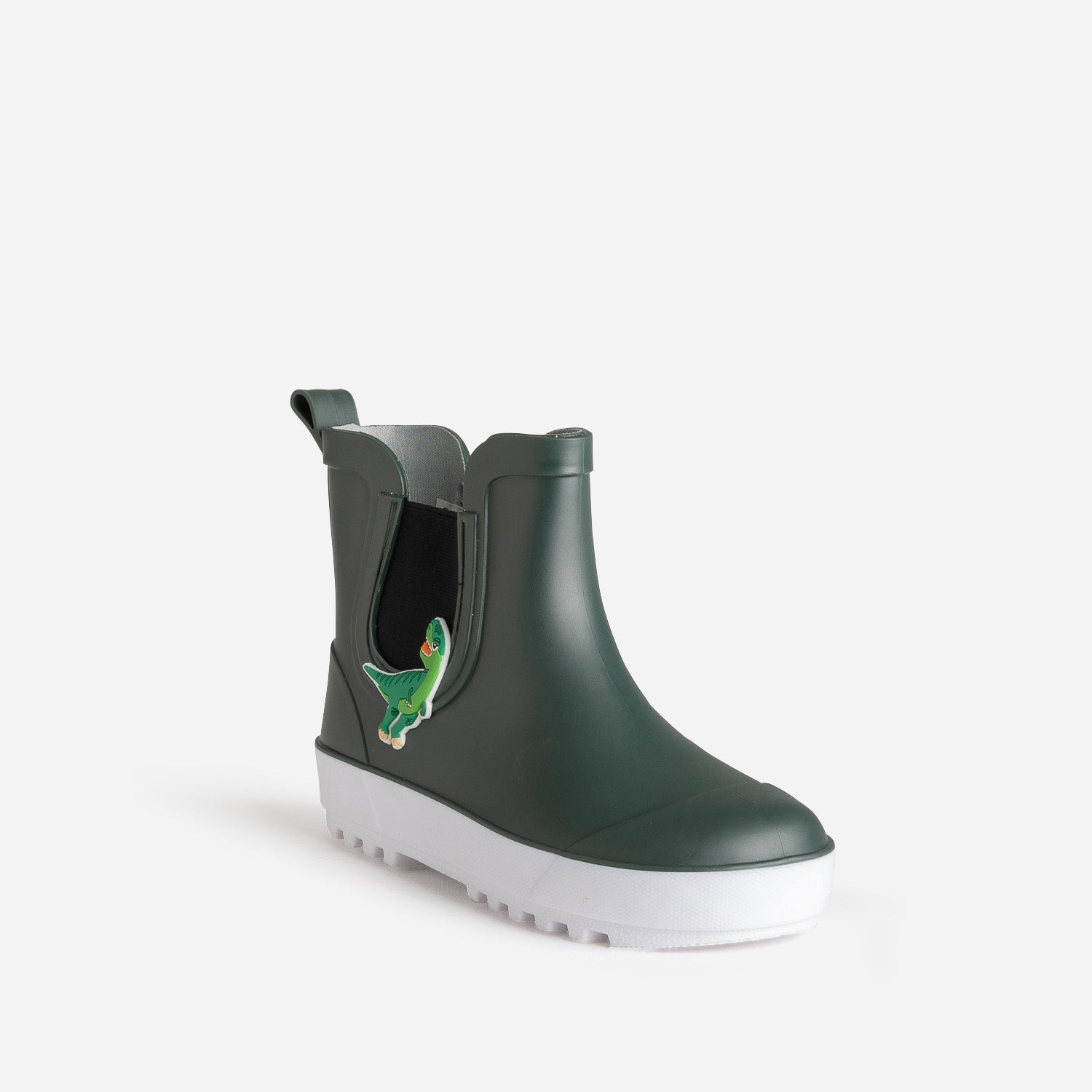 Chelsea boots de pluie BE ONLY kaki patch crocodile
