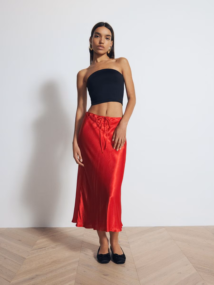 Viscose Midi Skirt