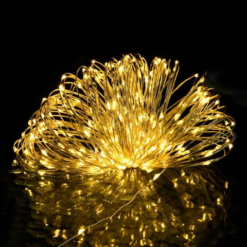 NNEVL LED String with 150 LEDs Warm White 15 m