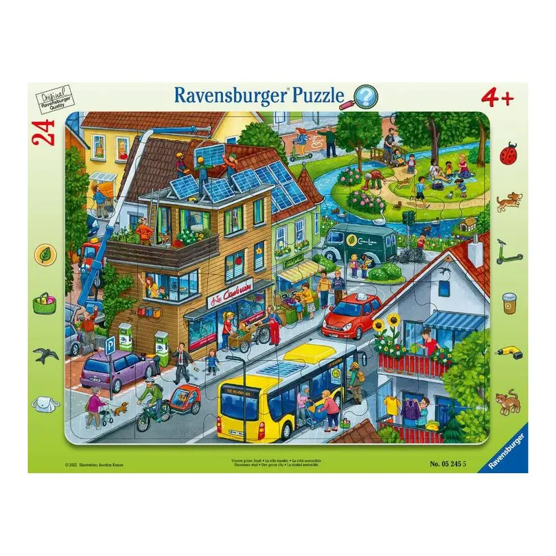 Puzzle 24-teilig Unsere grüne Stadt