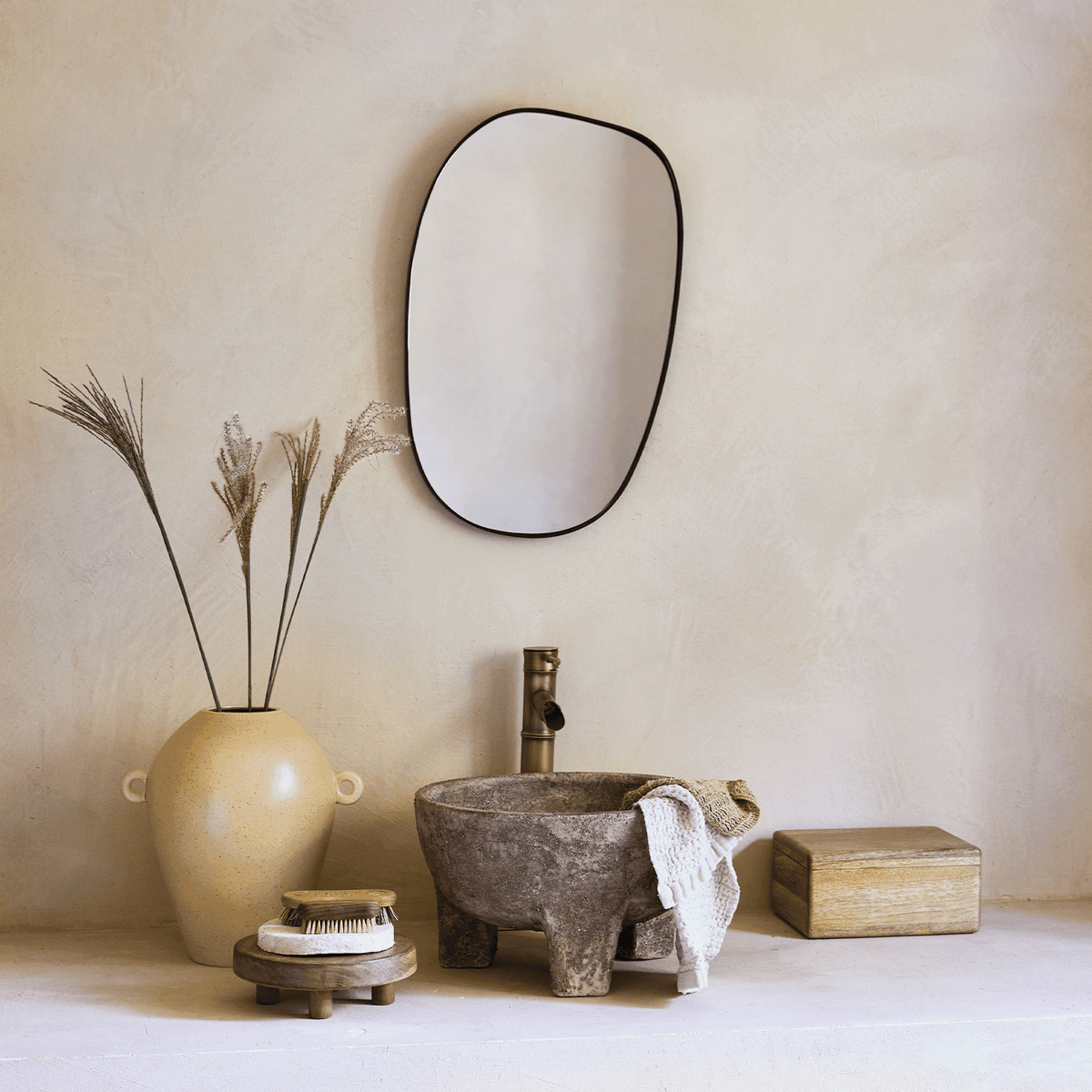 Urban Nature Culture spiegel Organic Black - 39x43x2cm