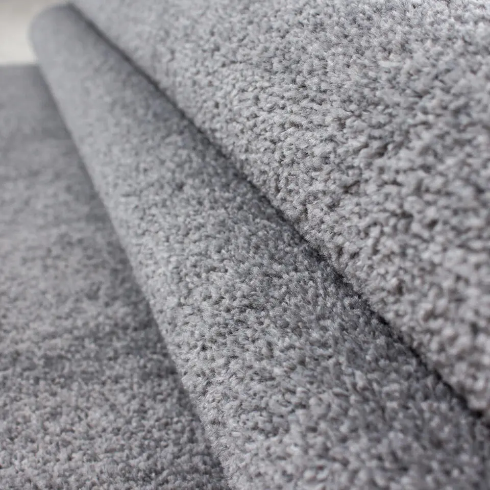 Basics Effen Rond Vloerkleed Lichtgrijs Laagpolig - 160 CM ROND