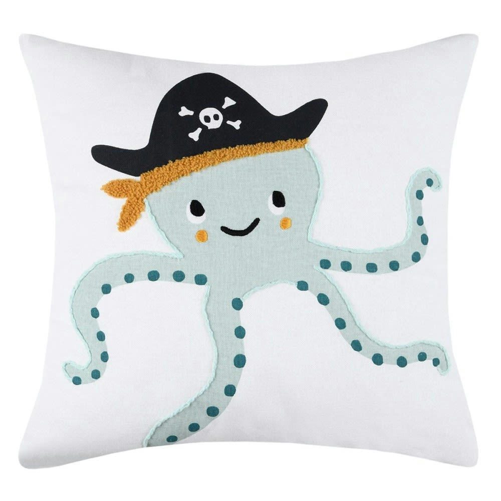 - Coussin Bleu coton 40 X 40