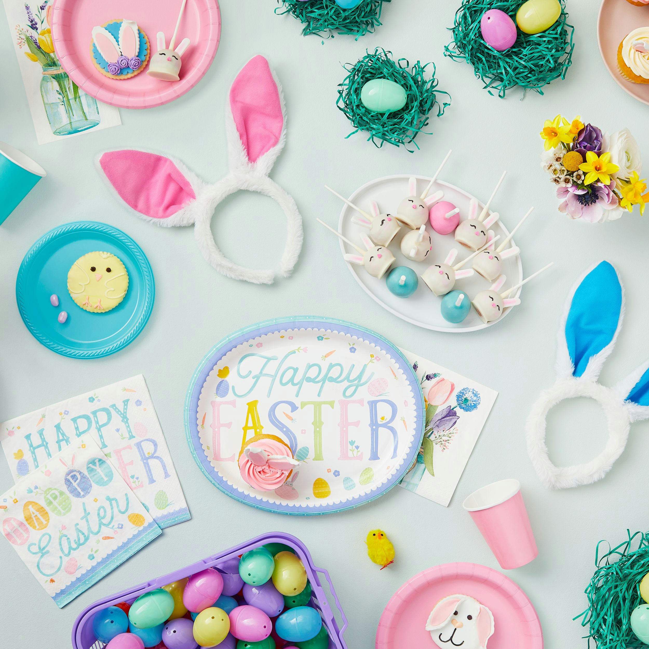 Easter Bright Pink Bunny Ears Headband