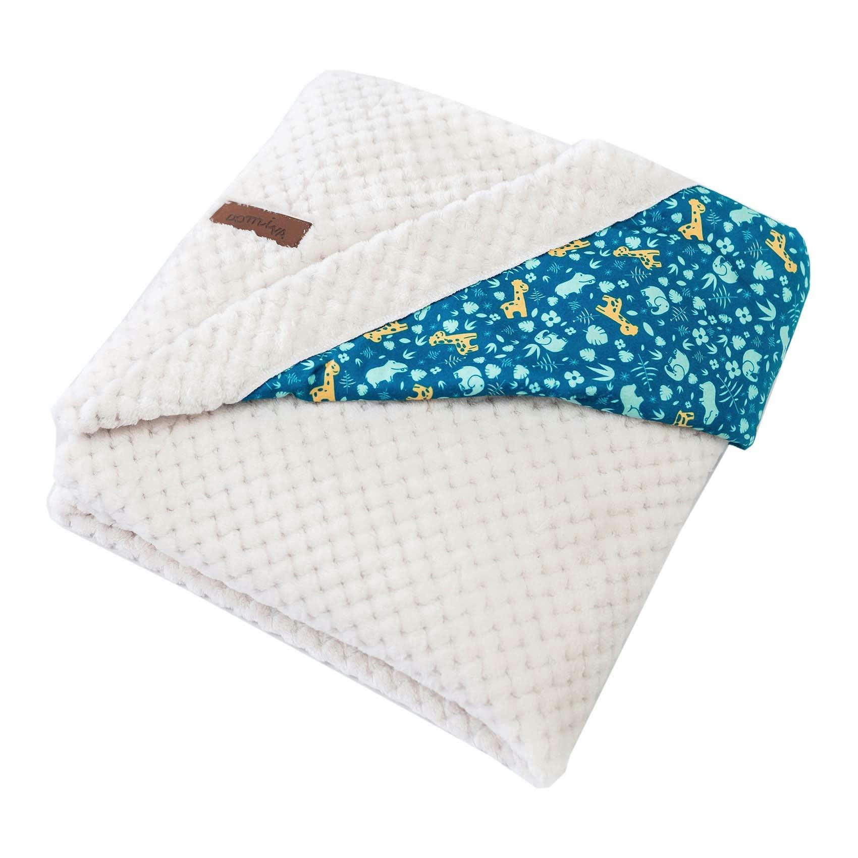 - Couverture bébé double face Zanimo Multicolore 75x100