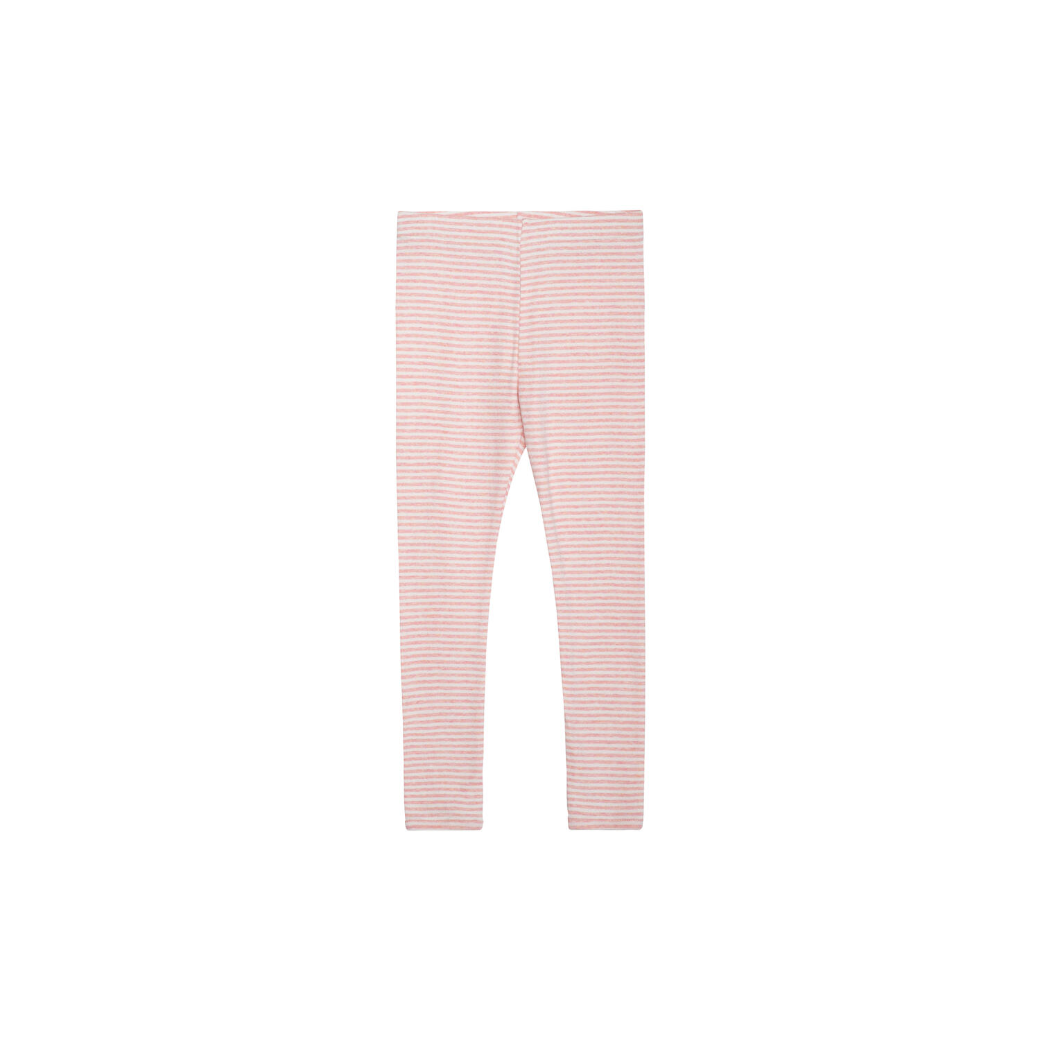 Leggings Stripe, coral/offwhite