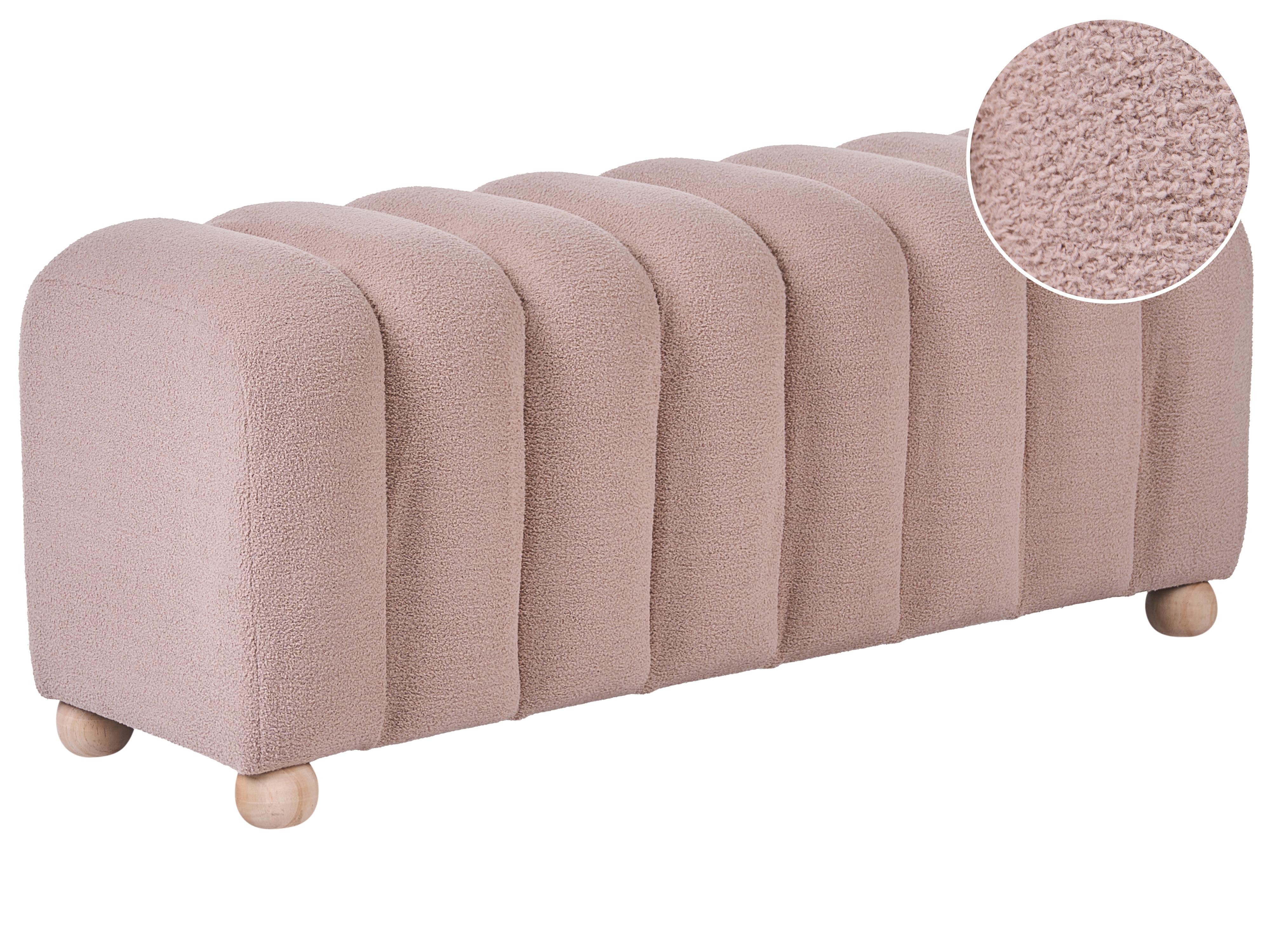Pouffe IDYLLWILD Boucle Beige